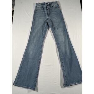 RSQ Jeans Womens 24 High Rise Curvy Flare Blue Denim